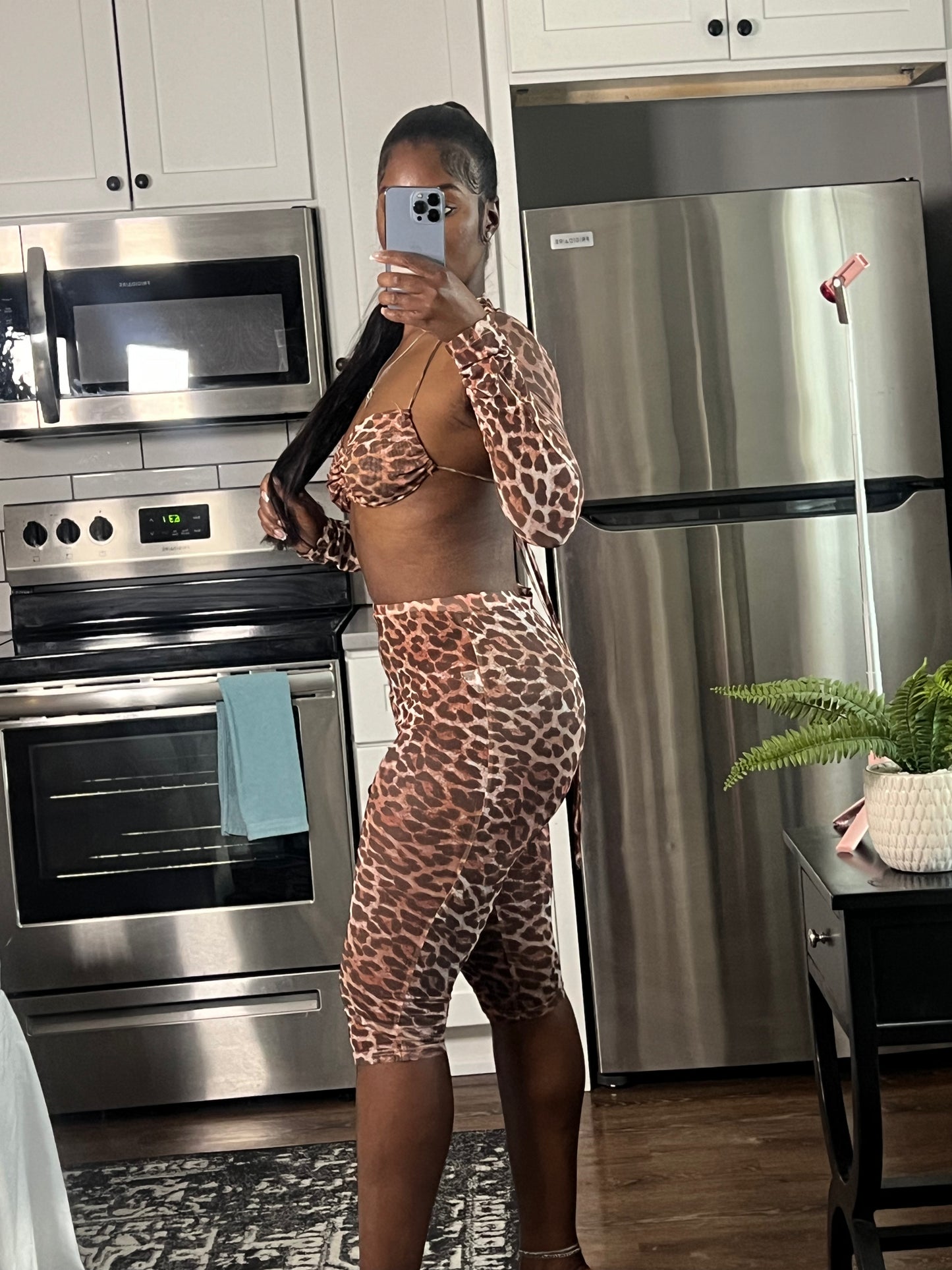 Leopard baddie 3 piece set