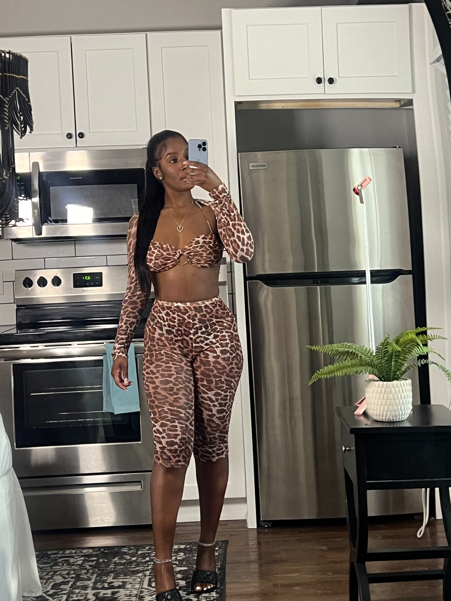 Leopard baddie 3 piece set